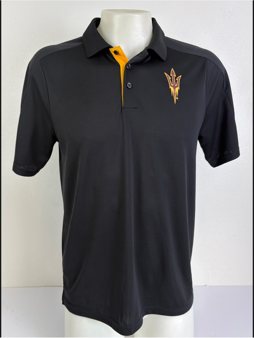 Adidas Arizona State Sun Devils ASU
Climachill Polo Black Gold Men's Medium M
